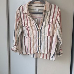 Brand new American Eagle cropped linen shirt
